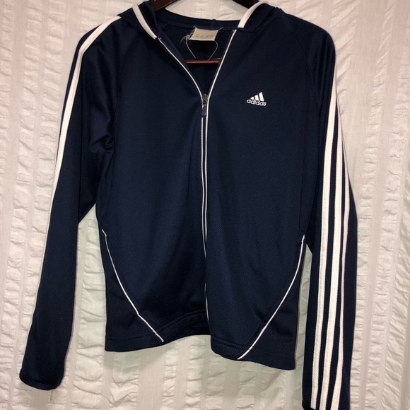 adidas Jackets & Blazers - Classic Adidas Striped Zip Jacket